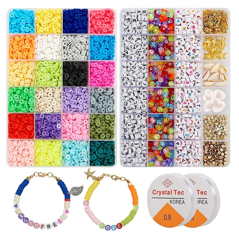 Amazon New Beaded 48 Grid 6mm Polymer Clay Wafer Acrylic Letter Bead Boxed DIY Bracelet Set Box Amazon New Beaded 48 Grid 6mm Polymer Clay Wafer Acrylic Letter Bead Boxed DIY Bracelet Set Box