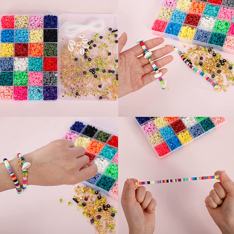 Amazon New Beaded 48 Grid 6mm Polymer Clay Wafer Acrylic Letter Bead Boxed DIY Bracelet Set Box Amazon New Beaded 48 Grid 6mm Polymer Clay Wafer Acrylic Letter Bead Boxed DIY Bracelet Set Box