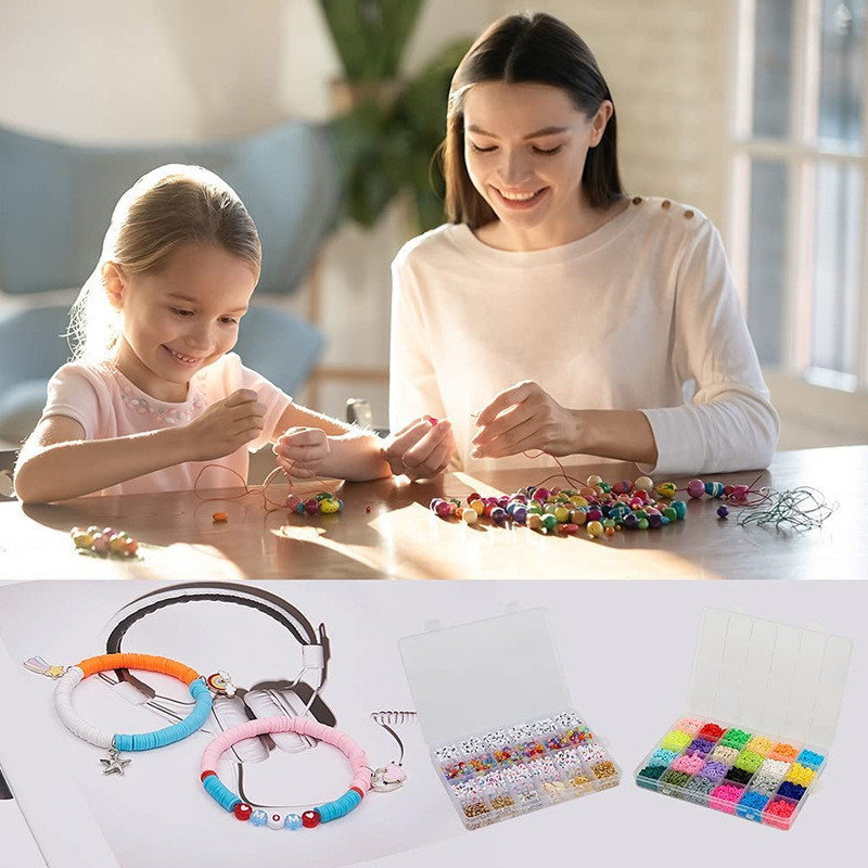 Amazon New Beaded 48 Grid 6mm Polymer Clay Wafer Acrylic Letter Bead Boxed DIY Bracelet Set Box Amazon New Beaded 48 Grid 6mm Polymer Clay Wafer Acrylic Letter Bead Boxed DIY Bracelet Set Box