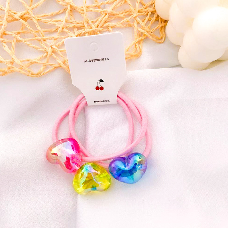 New Korean Style Cute Hair String Love Hair Accessories Internet Celebrity Ins Rubber Band Hair Ring Laser Acrylic Headdress Flower Headwear New Korean Style Cute Hair String Love Hair Accessories Internet Celebrity Ins Rubber Band Hair Ring Laser Acrylic Headdress Flower Headwear