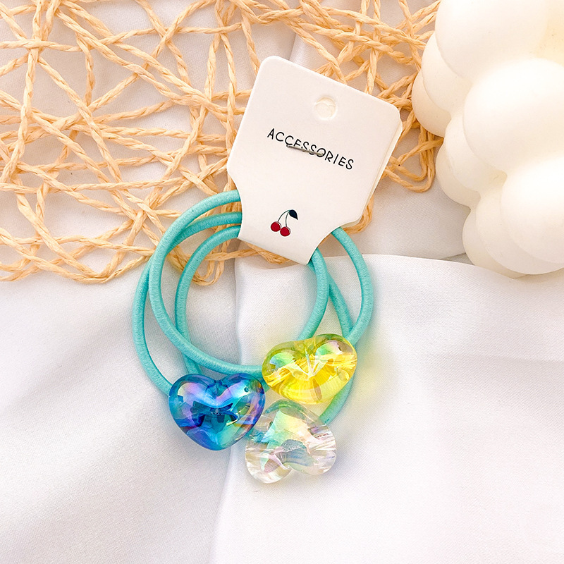 New Korean Style Cute Hair String Love Hair Accessories Internet Celebrity Ins Rubber Band Hair Ring Laser Acrylic Headdress Flower Headwear New Korean Style Cute Hair String Love Hair Accessories Internet Celebrity Ins Rubber Band Hair Ring Laser Acrylic Headdress Flower Headwear