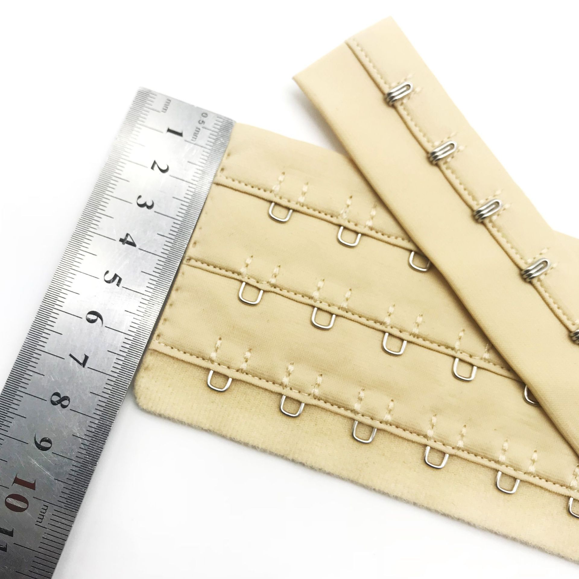 Factory Direct Nylon Corset Long Row Stainless Steel Square Buckle Waist Seal Double Needle Three Breasted Acrylic Polyester Custom