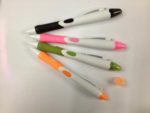 New Korean twin tip pen ballpoint pen and lovely flower bar highlighter