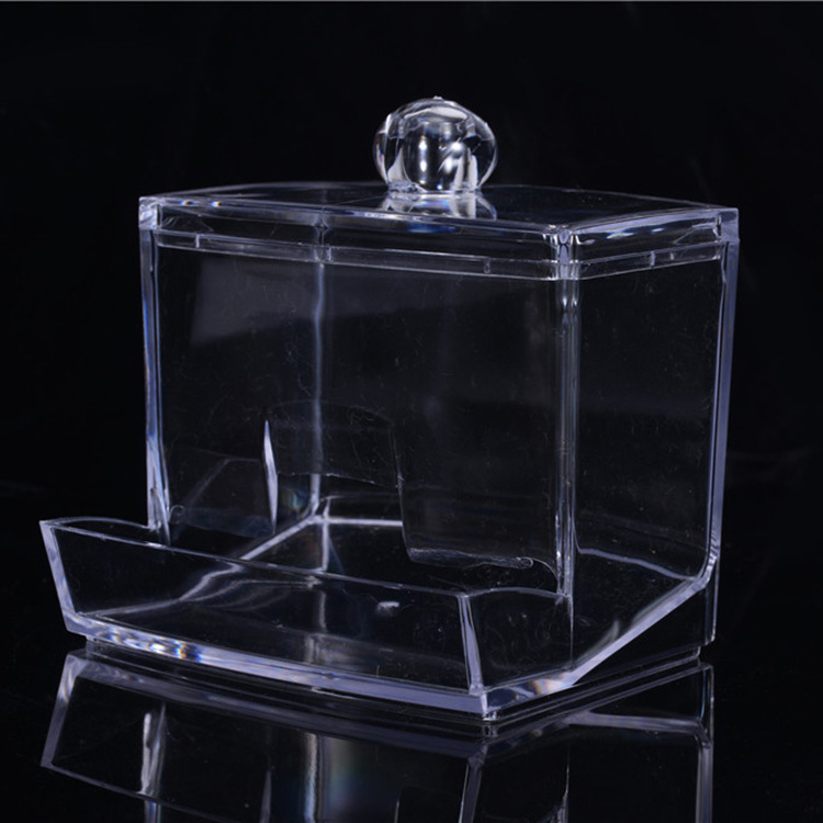 Transparent Cotton Box Leaky Cotton Swab Storage Box Bathroom Jar Acrylic Jewelry Storage Box Plastic Cosmetic Container Transparent Cotton Box Leaky Cotton Swab Storage Box Bathroom Jar Acrylic Jewelry Storage Box Plastic Cosmetic Container