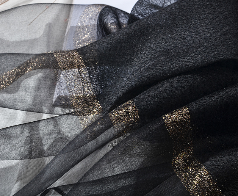 New Korean Style Pure Color Silk Acrylic Scarf Women's Long Scarf Gold Sequined Scarf Summer Sunscreen Shawl New Korean Style Pure Color Silk Acrylic Scarf Women's Long Scarf Gold Sequined Scarf Summer Sunscreen Shawl