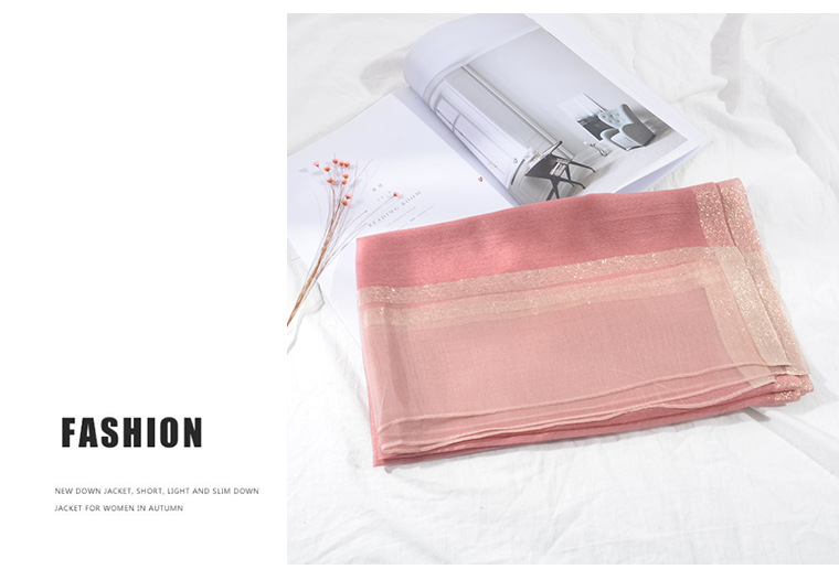 New Korean Style Pure Color Silk Acrylic Scarf Women's Long Scarf Gold Sequined Scarf Summer Sunscreen Shawl New Korean Style Pure Color Silk Acrylic Scarf Women's Long Scarf Gold Sequined Scarf Summer Sunscreen Shawl