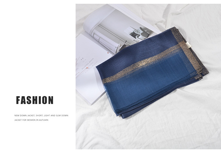 New Korean Style Pure Color Silk Acrylic Scarf Women's Long Scarf Gold Sequined Scarf Summer Sunscreen Shawl New Korean Style Pure Color Silk Acrylic Scarf Women's Long Scarf Gold Sequined Scarf Summer Sunscreen Shawl