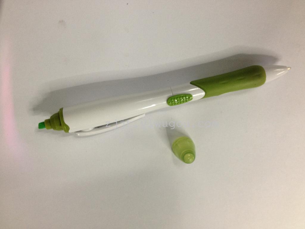 New Korean twin tip pen ballpoint pen and lovely flower bar highlighter