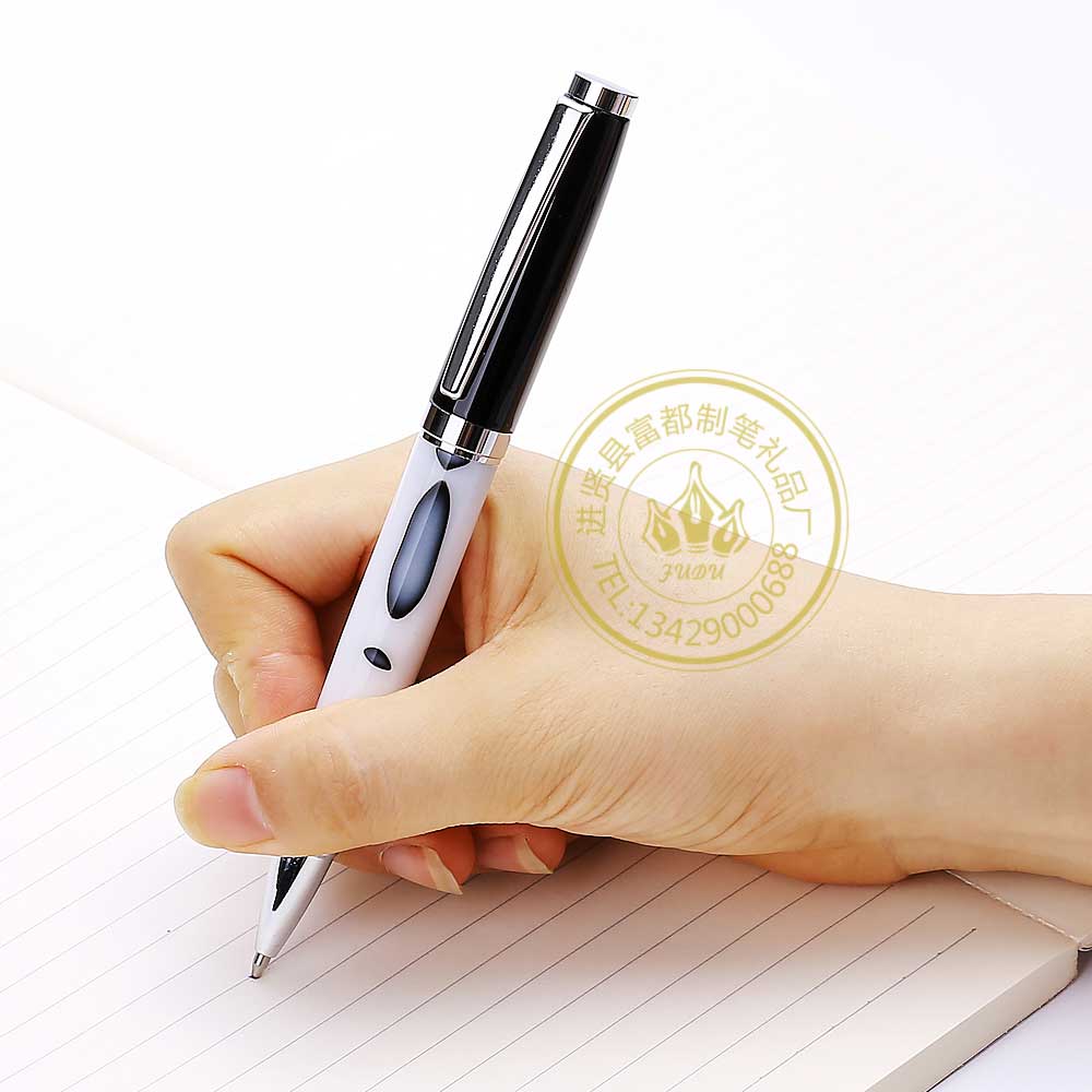 Manufacturer direct selling metal pen creative acrylic ball pen custom enterprise LOGO company gift ball pen