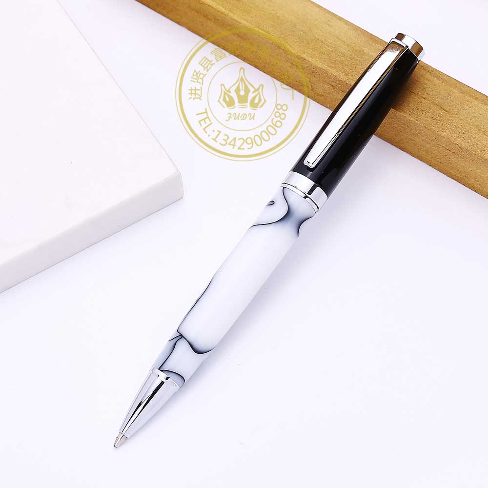 Manufacturer direct selling metal pen creative acrylic ball pen custom enterprise LOGO company gift ball pen