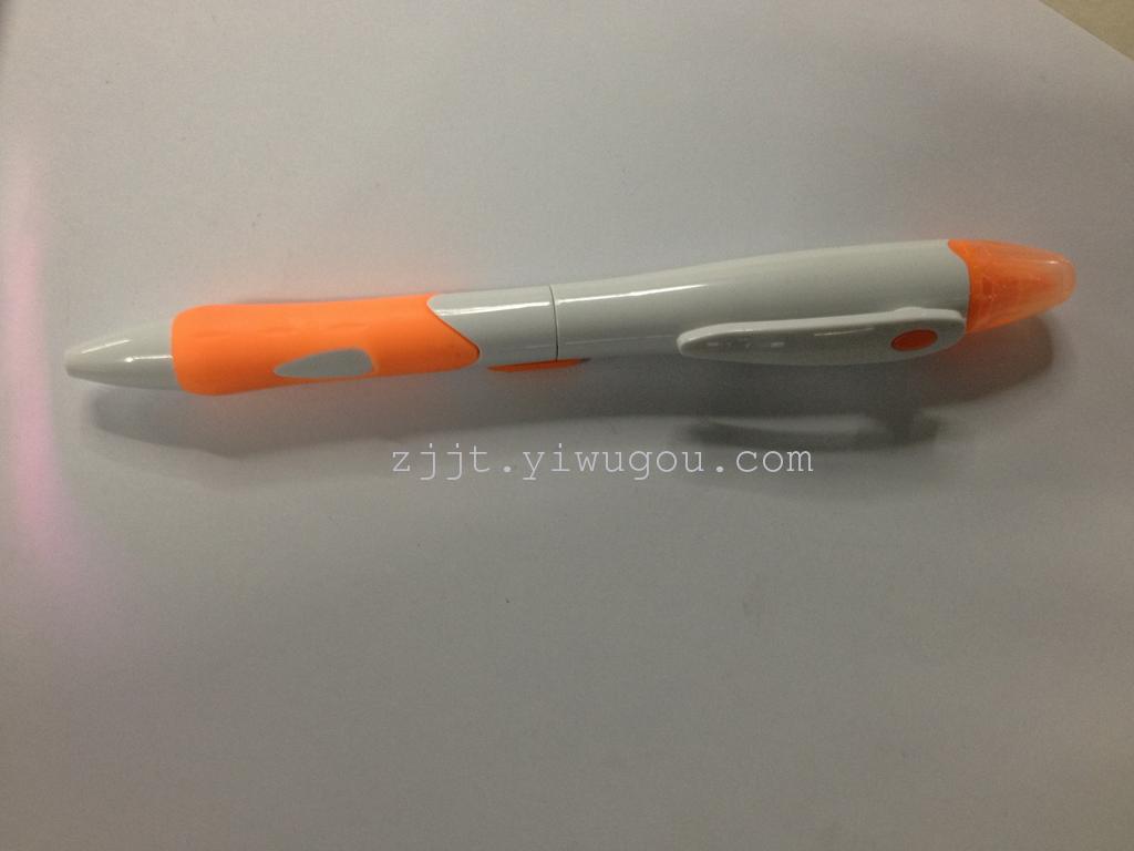 New Korean twin tip pen ballpoint pen and lovely flower bar highlighter