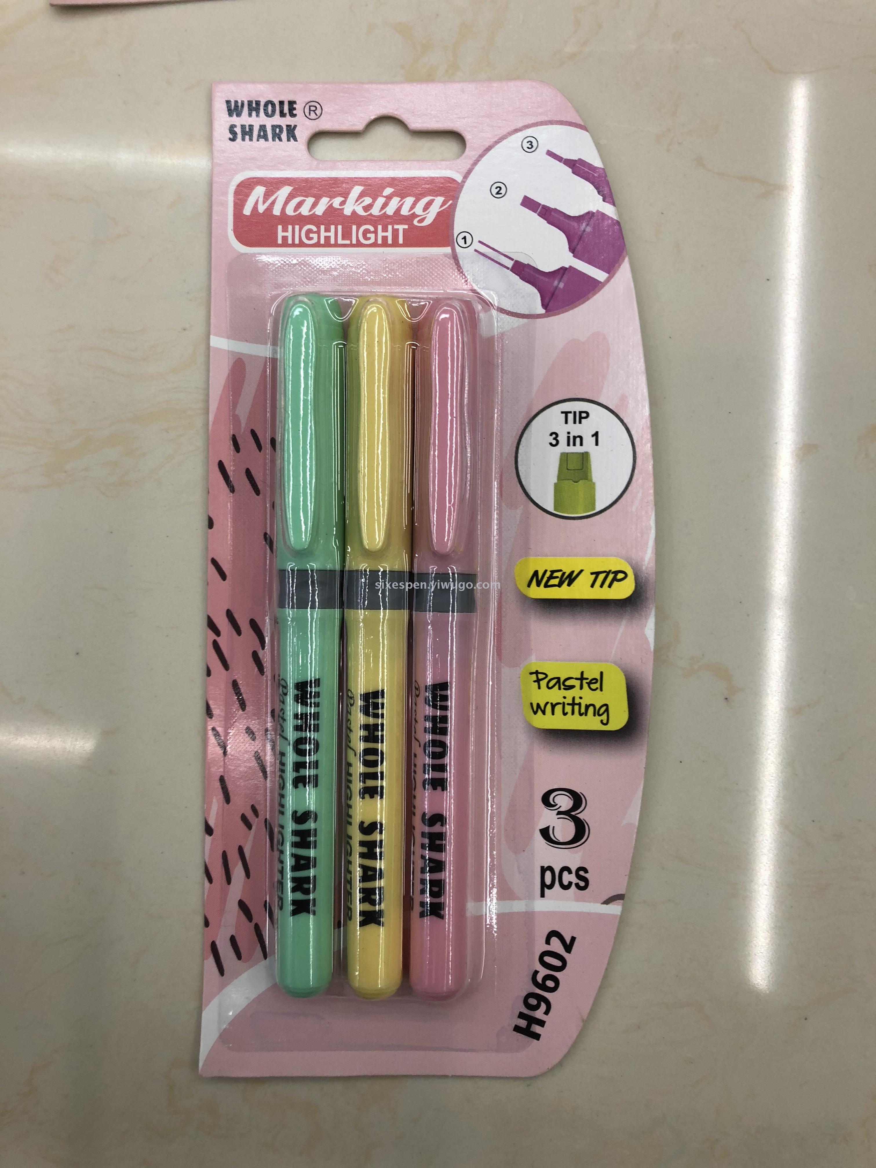 Supermarket special highlighter one end three draw highlighter Supermarket special highlighter one end three draw highlighter