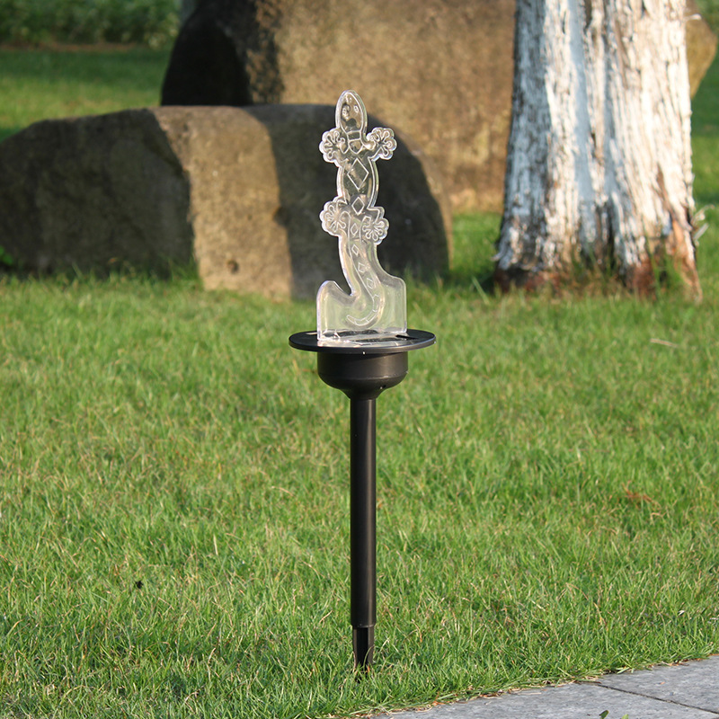 Solar Acrylic Lawn Lamp Plug Ground Small Night Lamp Yard Decorative Waterproof Garden Villa Garden Lamp