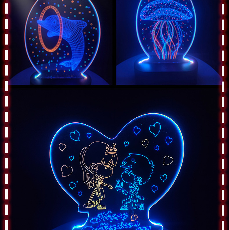 Colorful Touch Control Ins Creative Gift Customized Acrylic Bedroom Bedside Led Modeling Lamp 3D Small Night Lamp Colorful Touch Control Ins Creative Gift Customized Acrylic Bedroom Bedside Led Modeling Lamp 3D Small Night Lamp