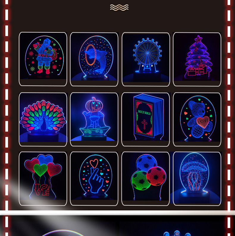 Colorful Touch Control Ins Creative Gift Customized Acrylic Bedroom Bedside Led Modeling Lamp 3D Small Night Lamp Colorful Touch Control Ins Creative Gift Customized Acrylic Bedroom Bedside Led Modeling Lamp 3D Small Night Lamp