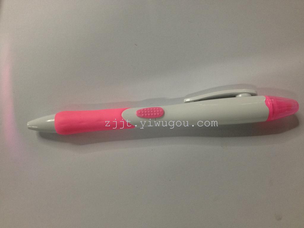 New Korean twin tip pen ballpoint pen and lovely flower bar highlighter