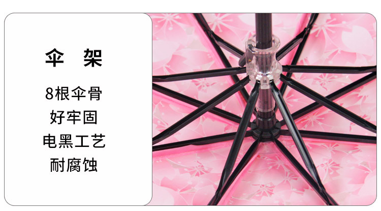 Umbrella Acrylic High-End Transparent Umbrella Cherry Blossom Korean Sun Umbrella Gift Advertising Umbrella Printed Logo Umbrella Acrylic High-End Transparent Umbrella Cherry Blossom Korean Sun Umbrella Gift Advertising Umbrella Printed Logo