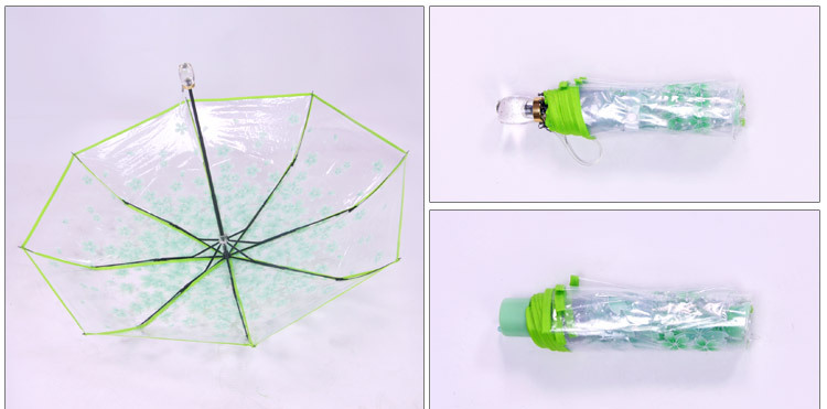 Umbrella Acrylic High-End Transparent Umbrella Cherry Blossom Korean Sun Umbrella Gift Advertising Umbrella Printed Logo Umbrella Acrylic High-End Transparent Umbrella Cherry Blossom Korean Sun Umbrella Gift Advertising Umbrella Printed Logo