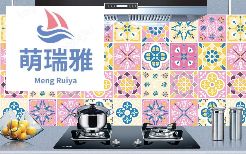 New Cartoon Animal Kitchen Greaseproof Stickers Waterproof and High Temperature Resistant Self-Adhesive Aluminum Foil Stove Waterproof Paste Lampblack Wall Sticker
