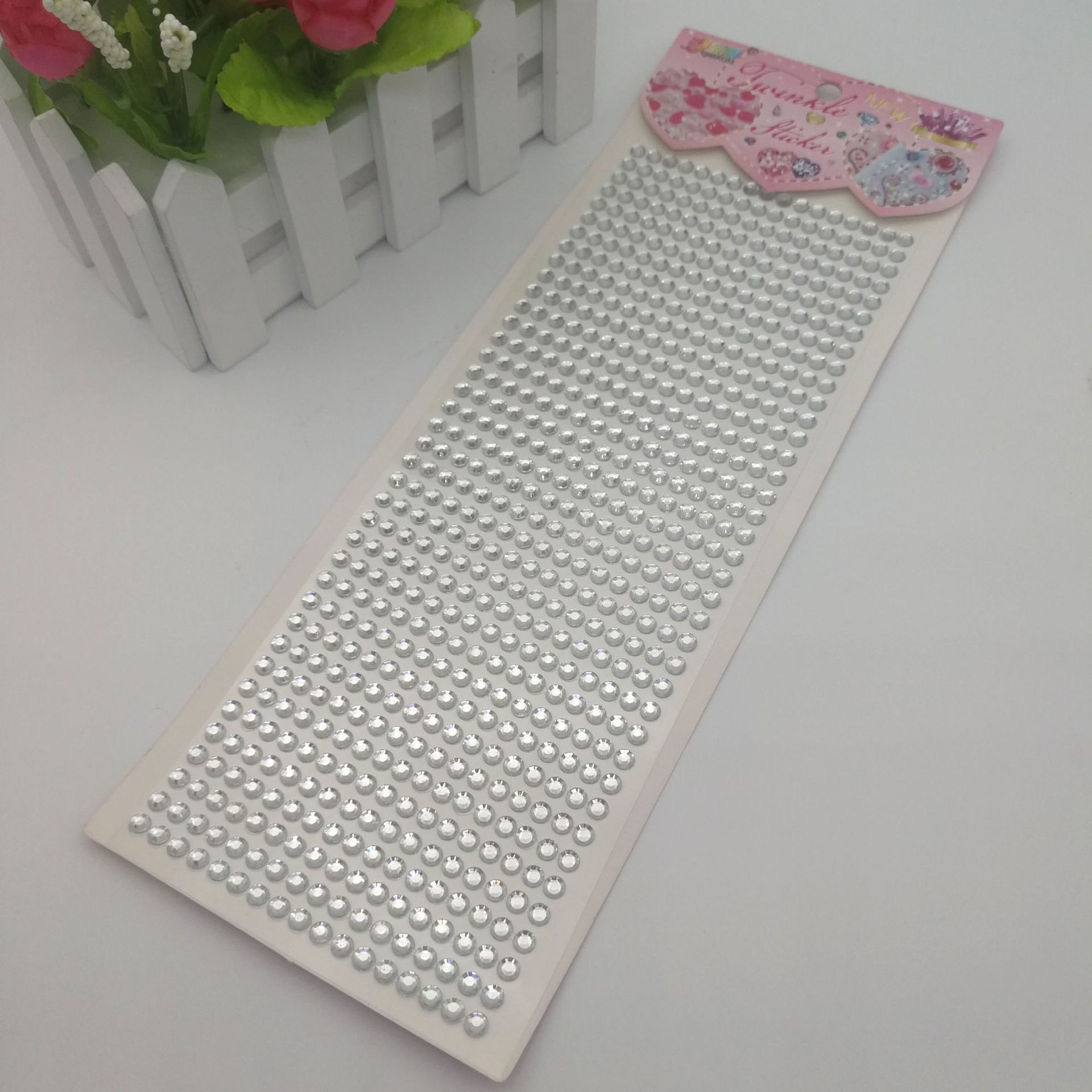 6mm 504 PCs Acrylic Drill Stickers DIY Car Mobile Phone Decoration Handmade Rhinestones Paster Gem Stickers Stage Makeup