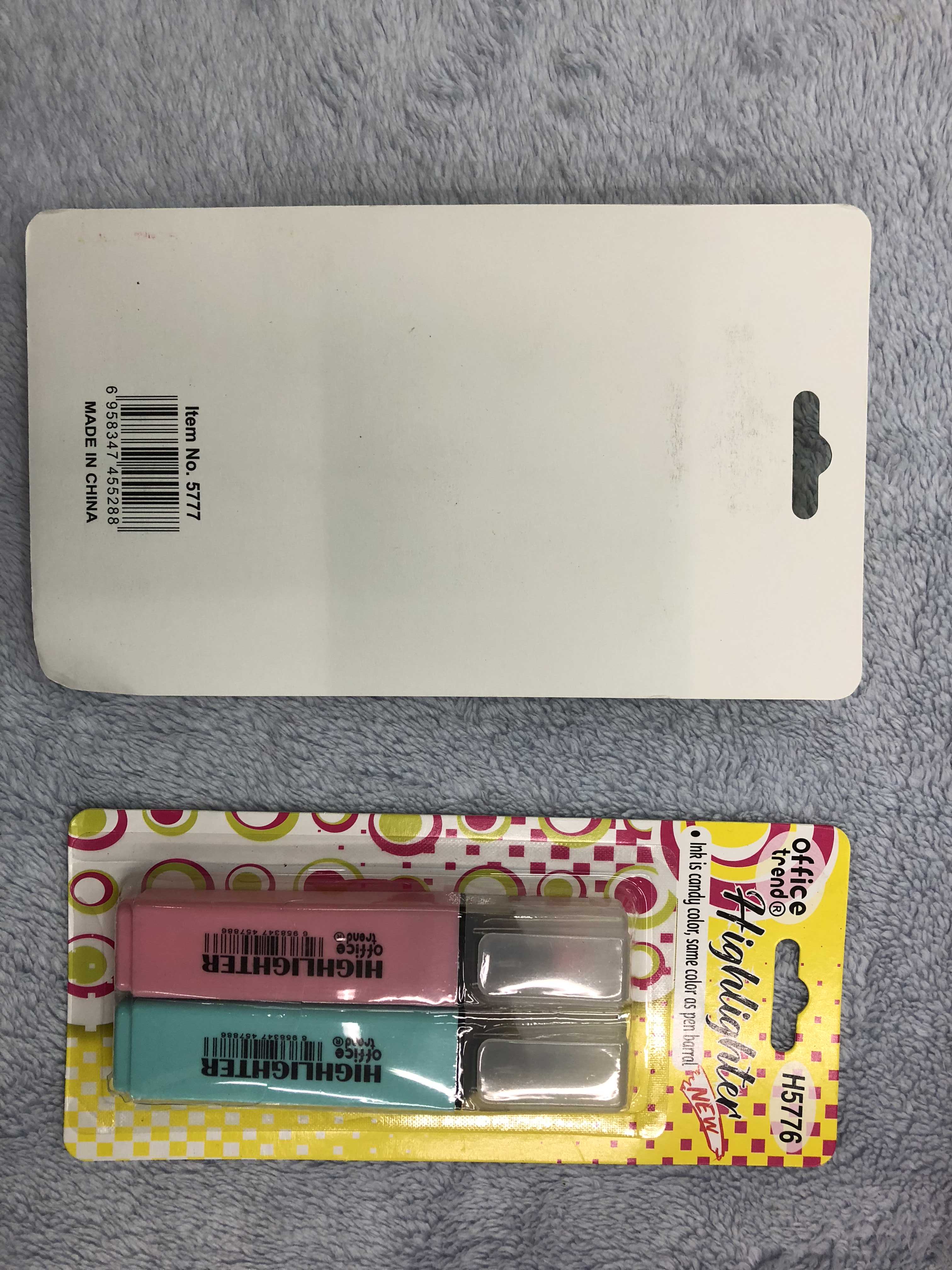 New 2019 triangle pen highlighter supermarket stationery set