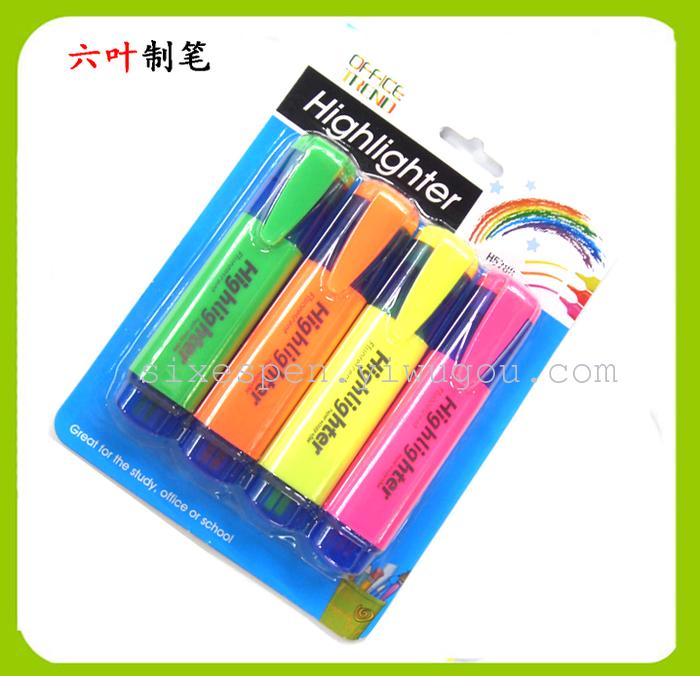 New 2019 triangle pen highlighter supermarket stationery set