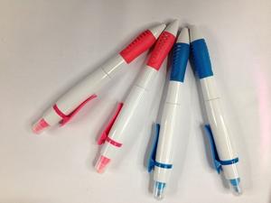 New Korean  double-headed pen silver white Rod pole fluorescent pen cute flower Rod highlighter