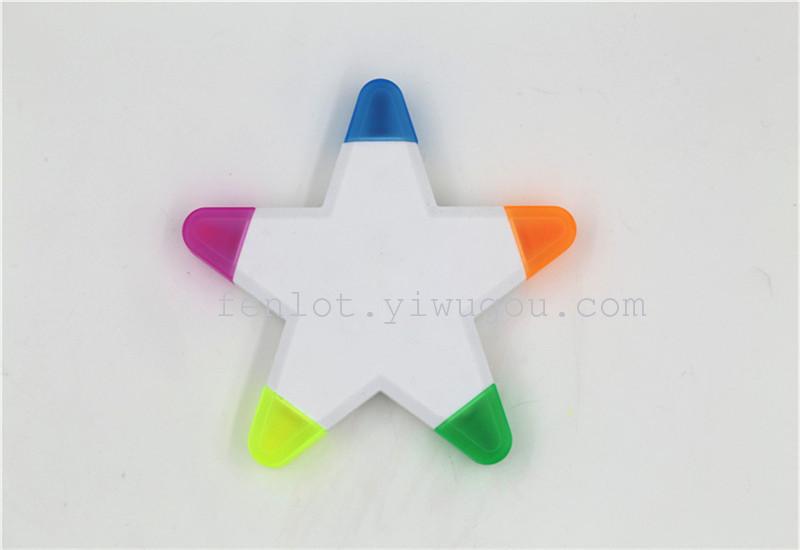 Factory direct supply five-pointed highlighter
