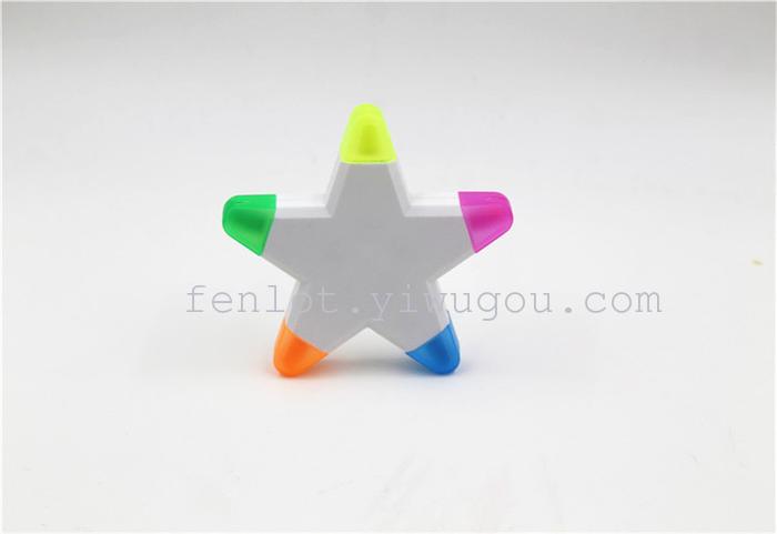 Factory direct supply five-pointed highlighter