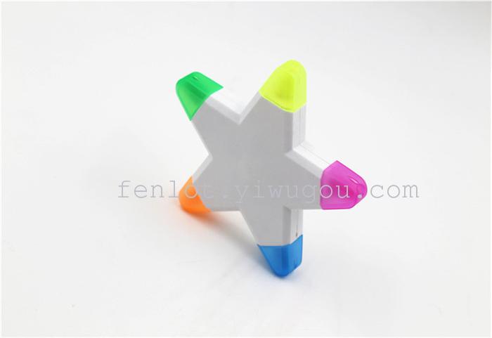 Factory direct supply five-pointed highlighter