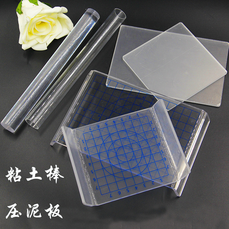 Clay-Pressing Board Ultra-Light Clay Handmade DIY Tool Material Acrylic Y-Type Rub Device Mud Pressing Stick Clay-Pressing Board Ultra-Light Clay Handmade DIY Tool Material Acrylic Y-Type Rub Device Mud Pressing Stick