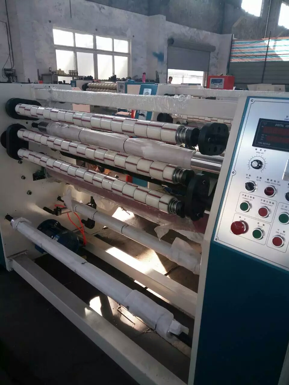 Tape cutter. Automatic tape cutter. Pipe cutter. Pipe cutter. Rewinding machine