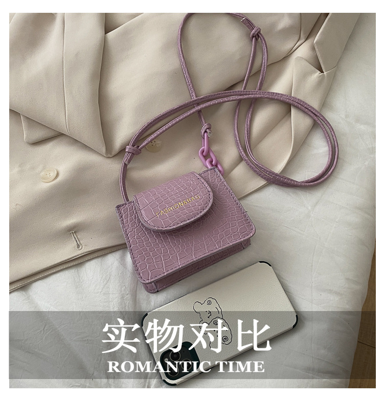 Acrylic Chain Small Bag for Women 2020 New Popular Net Red Trendy Ins Mini Messenger Bag Textured One-Shoulder Bag