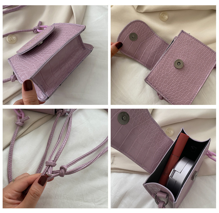 Acrylic Chain Small Bag for Women 2020 New Popular Net Red Trendy Ins Mini Messenger Bag Textured One-Shoulder Bag