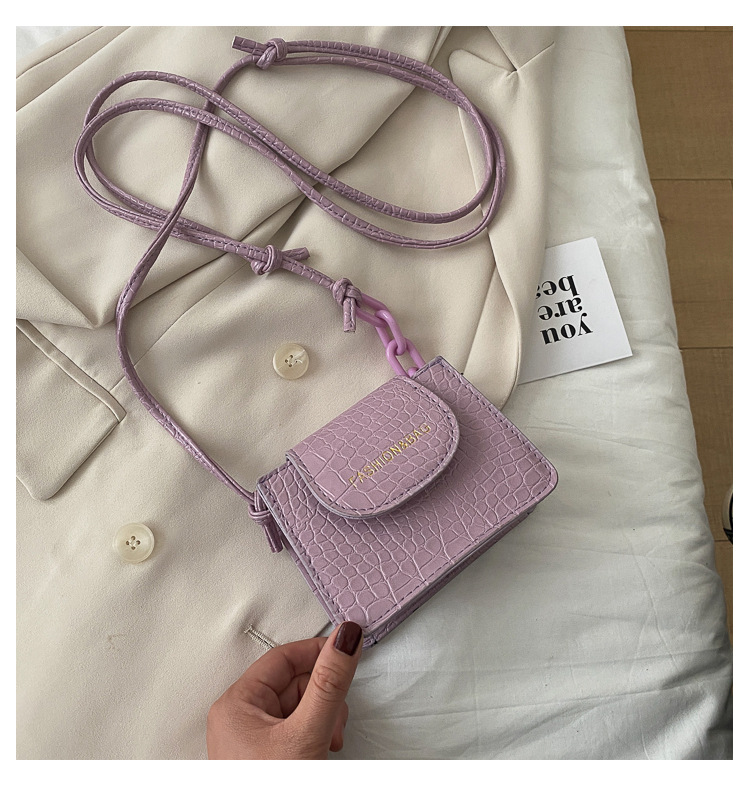 Acrylic Chain Small Bag for Women 2020 New Popular Net Red Trendy Ins Mini Messenger Bag Textured One-Shoulder Bag