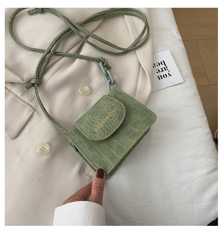 Acrylic Chain Small Bag for Women 2020 New Popular Net Red Trendy Ins Mini Messenger Bag Textured One-Shoulder Bag