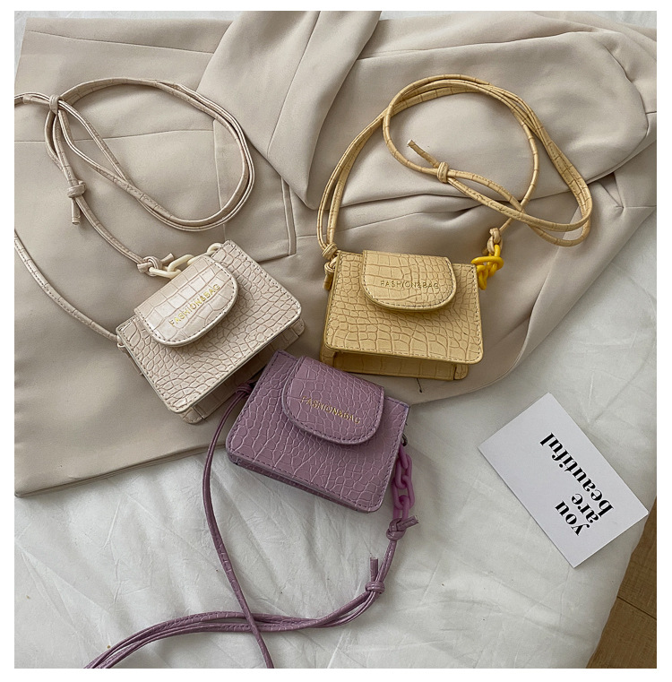 Acrylic Chain Small Bag for Women 2020 New Popular Net Red Trendy Ins Mini Messenger Bag Textured One-Shoulder Bag