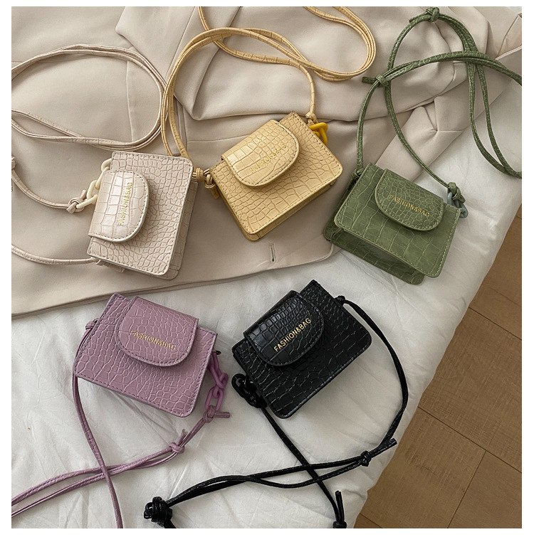 Acrylic Chain Small Bag for Women 2020 New Popular Net Red Trendy Ins Mini Messenger Bag Textured One-Shoulder Bag