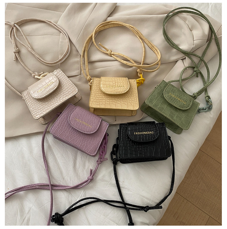 Acrylic Chain Small Bag for Women 2020 New Popular Net Red Trendy Ins Mini Messenger Bag Textured One-Shoulder Bag