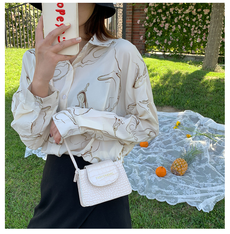 Acrylic Chain Small Bag for Women 2020 New Popular Net Red Trendy Ins Mini Messenger Bag Textured One-Shoulder Bag