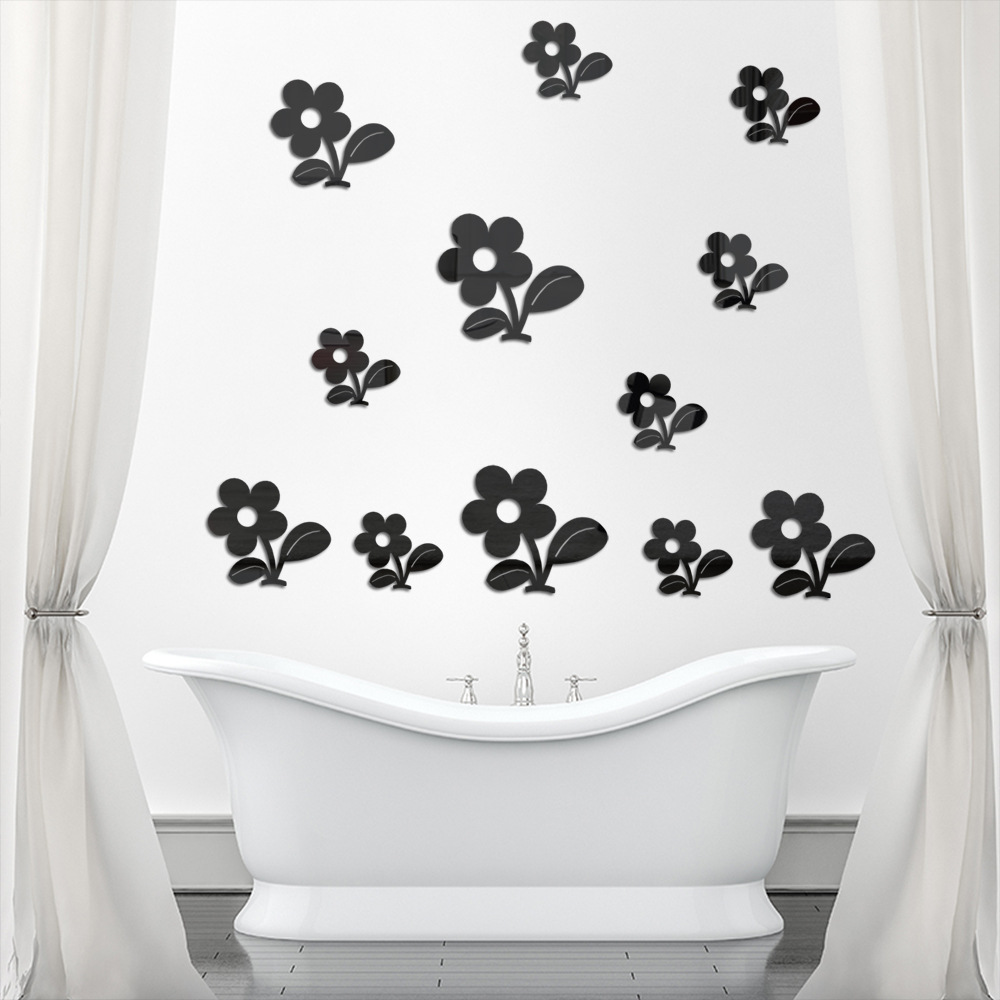 Acrylic Mirror 12 SUNFLOWER Combination Wall Stickers Home Living Room Bedroom Decoration Self-Adhesive Mirror Wall Stickers Acrylic Mirror 12 SUNFLOWER Combination Wall Stickers Home Living Room Bedroom Decoration Self-Adhesive Mirror Wall Stickers