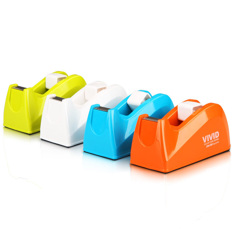 Deli 814a Tape Base Transparent Tape Cutter Large Tape Machine Adhesive Tape Holder Small Tape Dispenser Tape Table