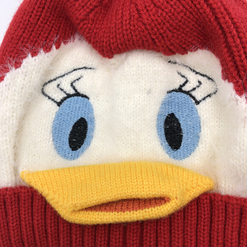 High quality winter cartoon pattern acrylic warm knitted hat