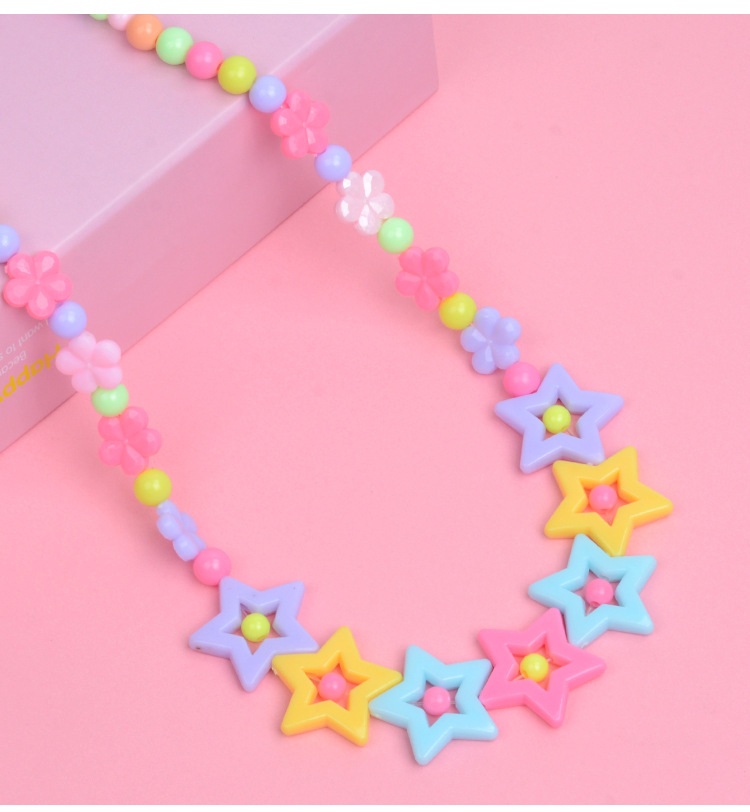 24 Grid Acrylic Beaded Children's Beaded Toys DIY Handmade Girl Bead-Stringing Toy Wear Necklace Bracelet Puzzle