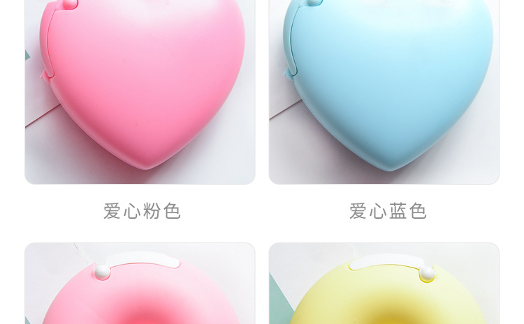 Korean Creative Cartoon Stationery Portable Donut Tape Base Magic Tape Cutter with Small Tape