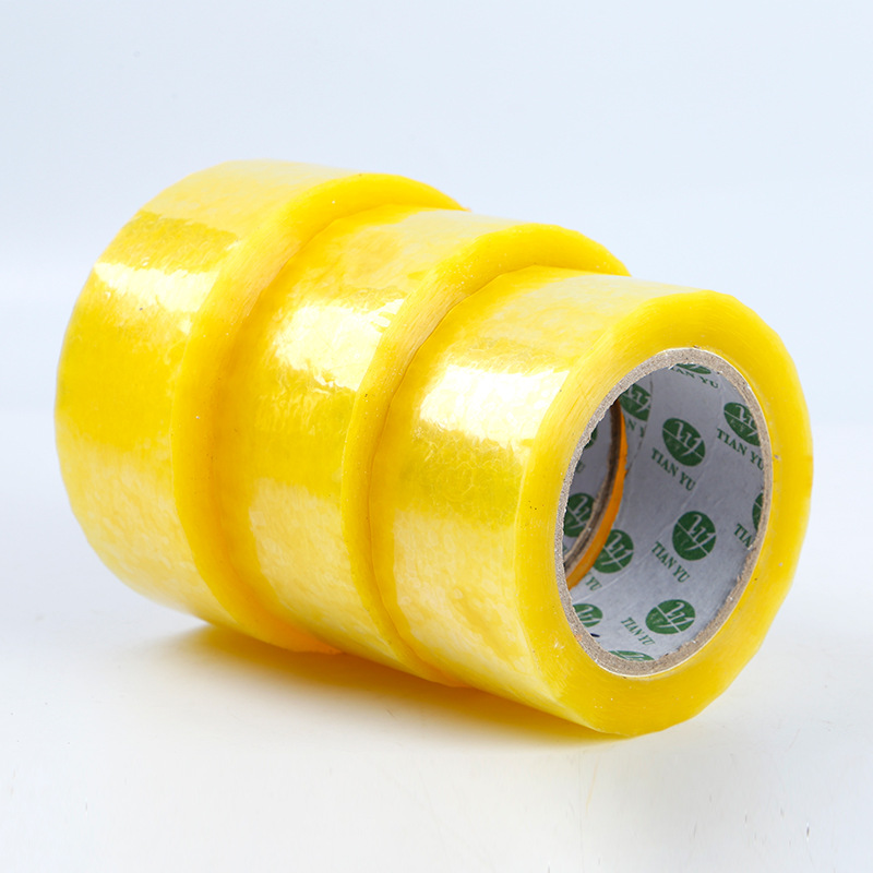 45*100 Express Packaging Sealing Tape Transparent Tape Large Roll Tape in Stock Wholesale Full Box Delivery Cutter