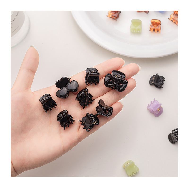 Mini Cute Barrettes Girls Broken Hair Black Bangs Small Jaw Clip Cross-Border Simple Acrylic Hair Accessories Mini Cute Barrettes Girls Broken Hair Black Bangs Small Jaw Clip Cross-Border Simple Acrylic Hair Accessories