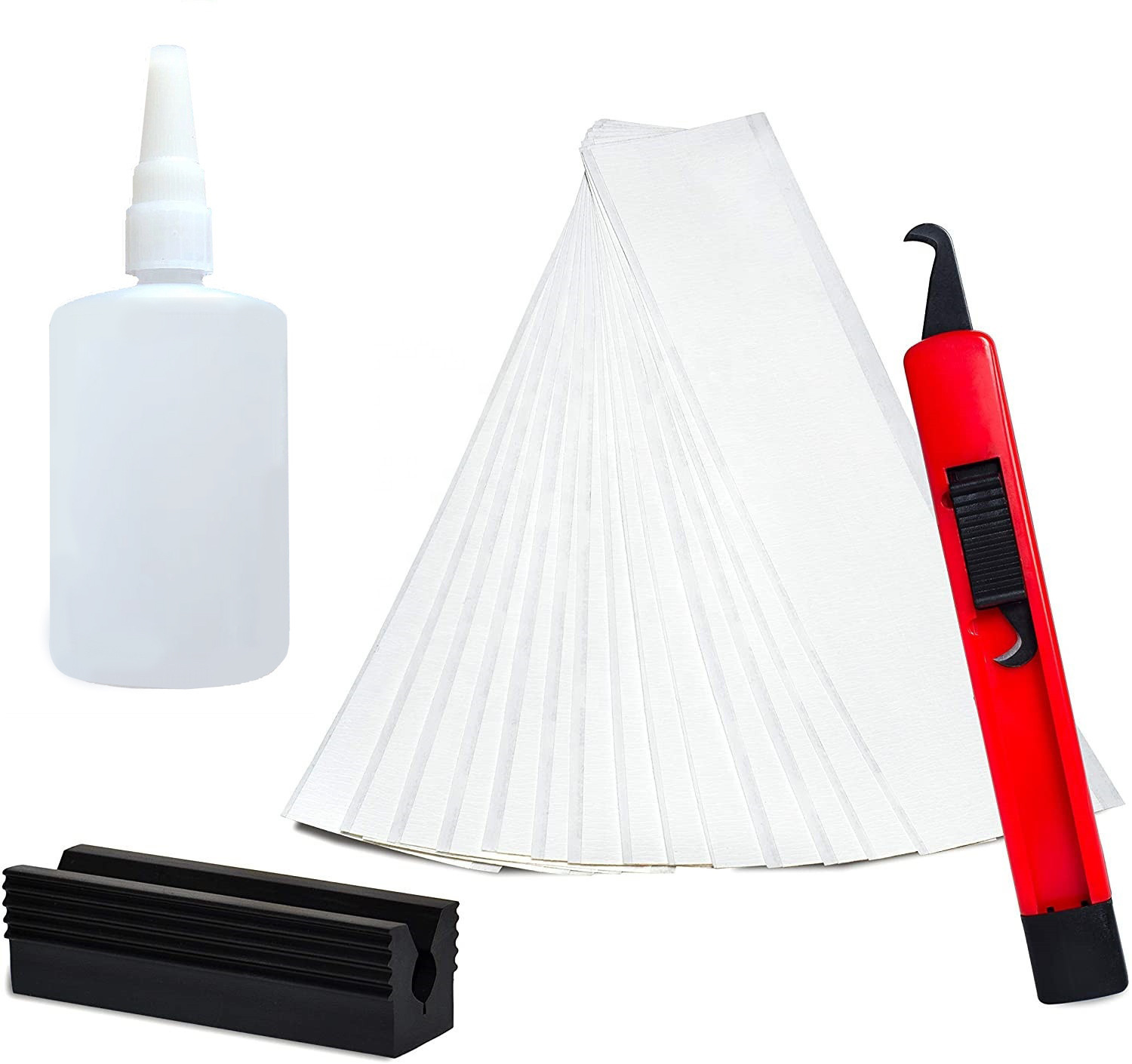 Golf Grip Replacement Accessories Combination Club Double-Sided Adhesive Glassine Tape Plastic Cutter Rubber Fixture Sol Agent
