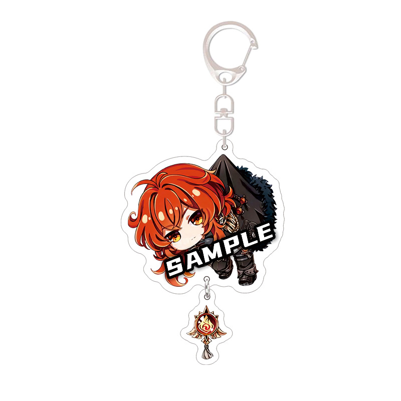 God Peripheral Accessories Acrylic Keychain DoubleSided Sandwich Ornaments Student Gift Birthday Comic Show Ornaments