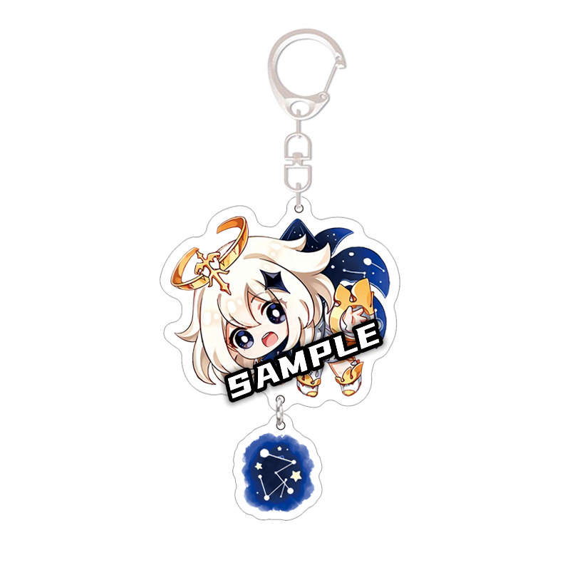 God Peripheral Accessories Acrylic Keychain DoubleSided Sandwich Ornaments Student Gift Birthday Comic Show Ornaments